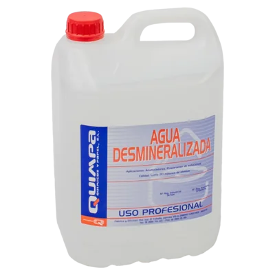 Agua destilada 5Lts.